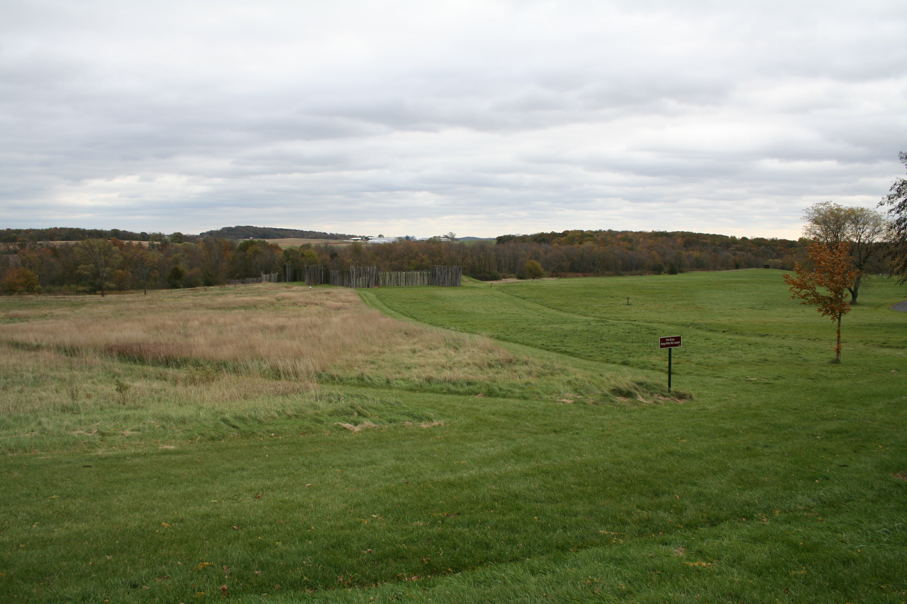 Stockade and mound at Aztalan State Park